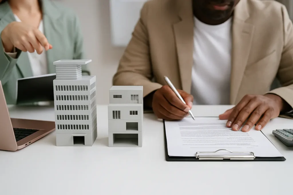 Firma de documentación relacionada con herencias y propiedades