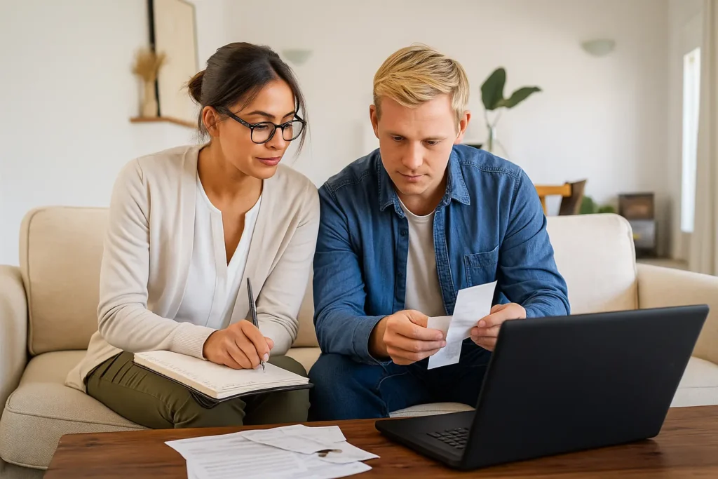 Cálculo de finanzas en pareja